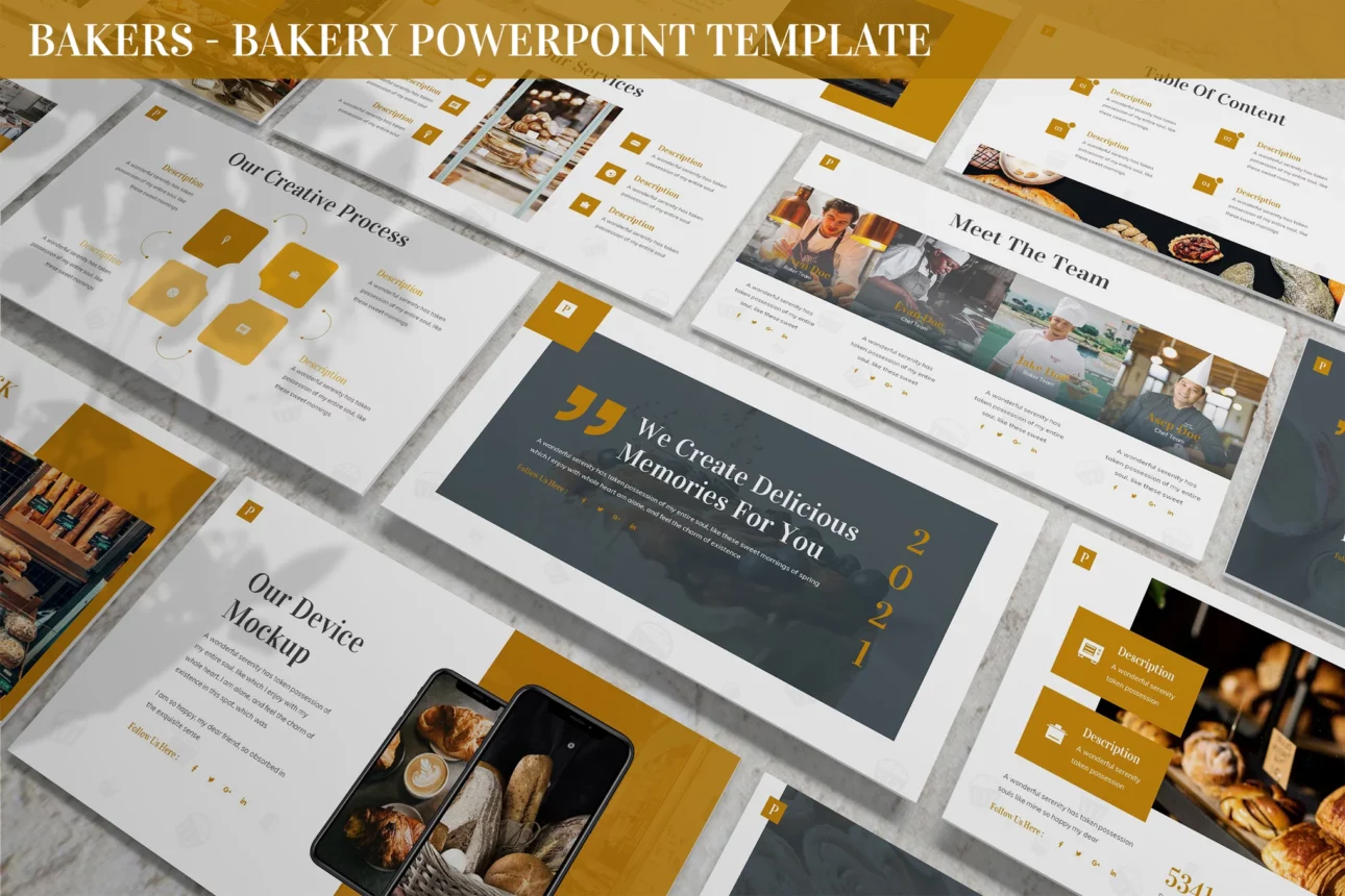 Bakers - Bakery Powerpoint Template