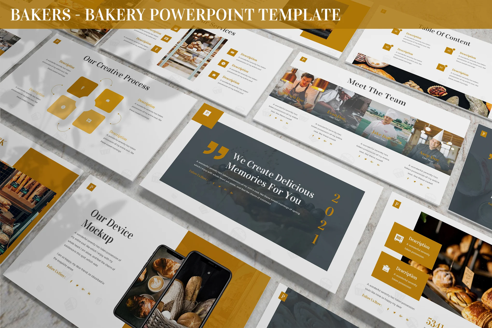 Bakers - Bakery Powerpoint Template
