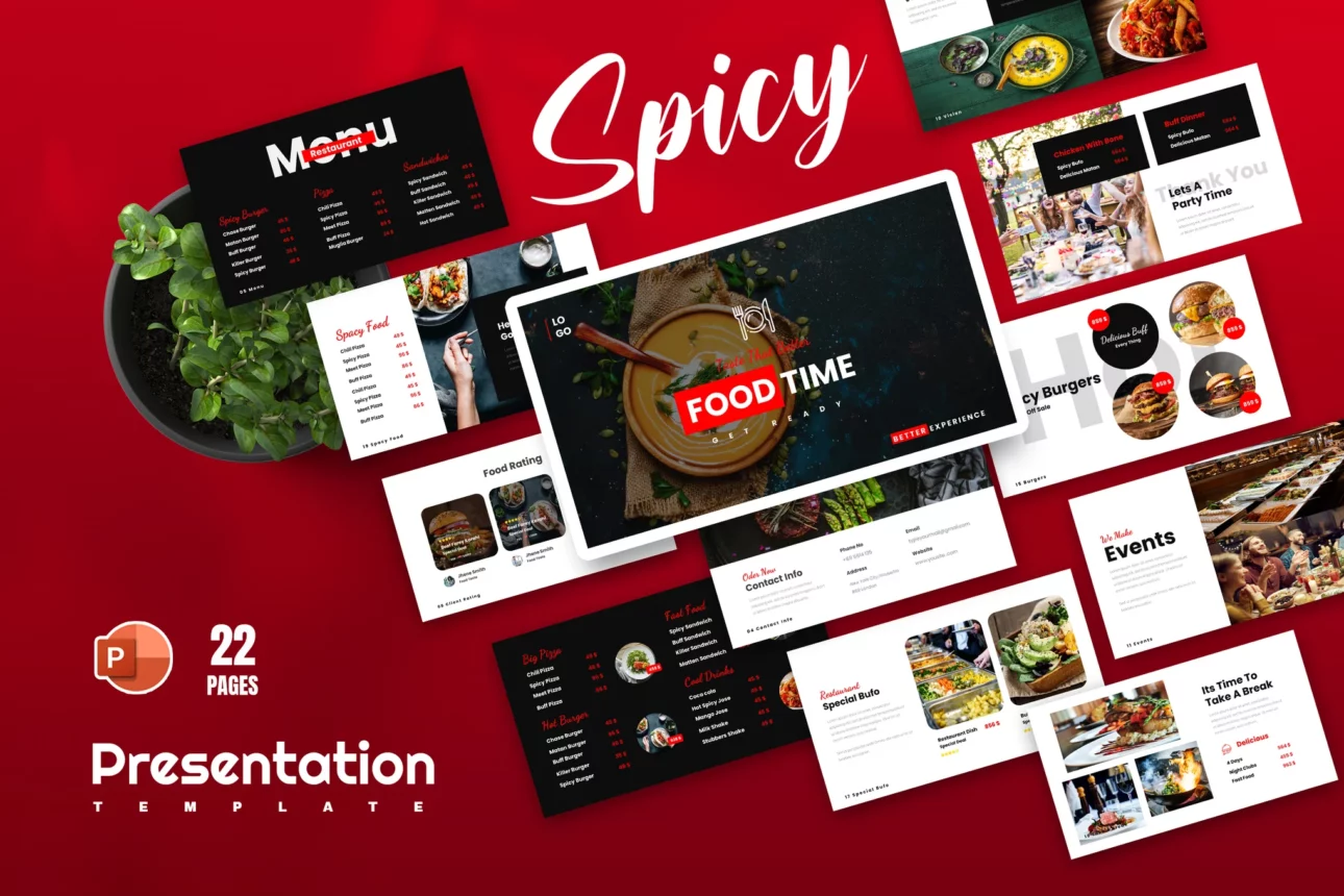 Spicy Food PowerPoint Presentation Template