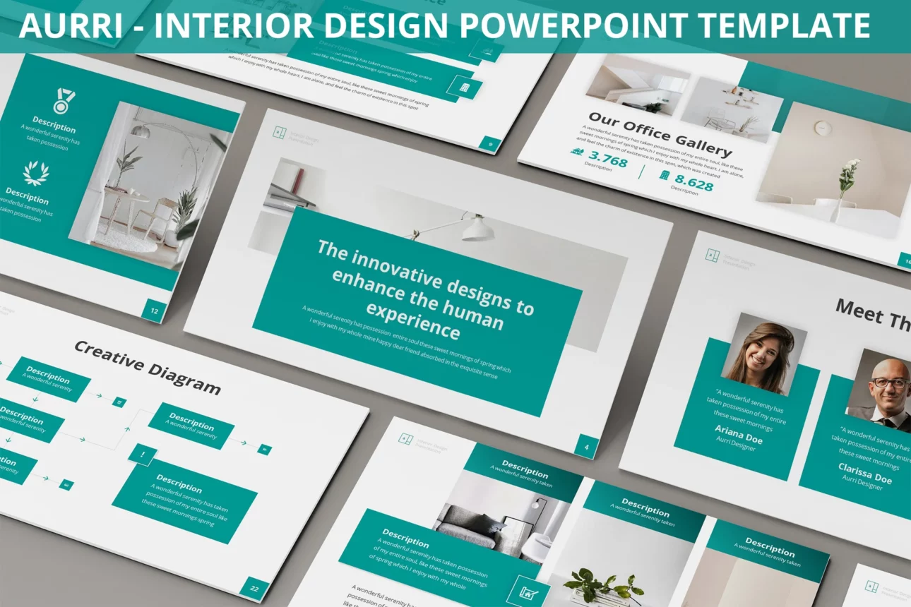 Aurri - Interior Design Powerpoint Template
