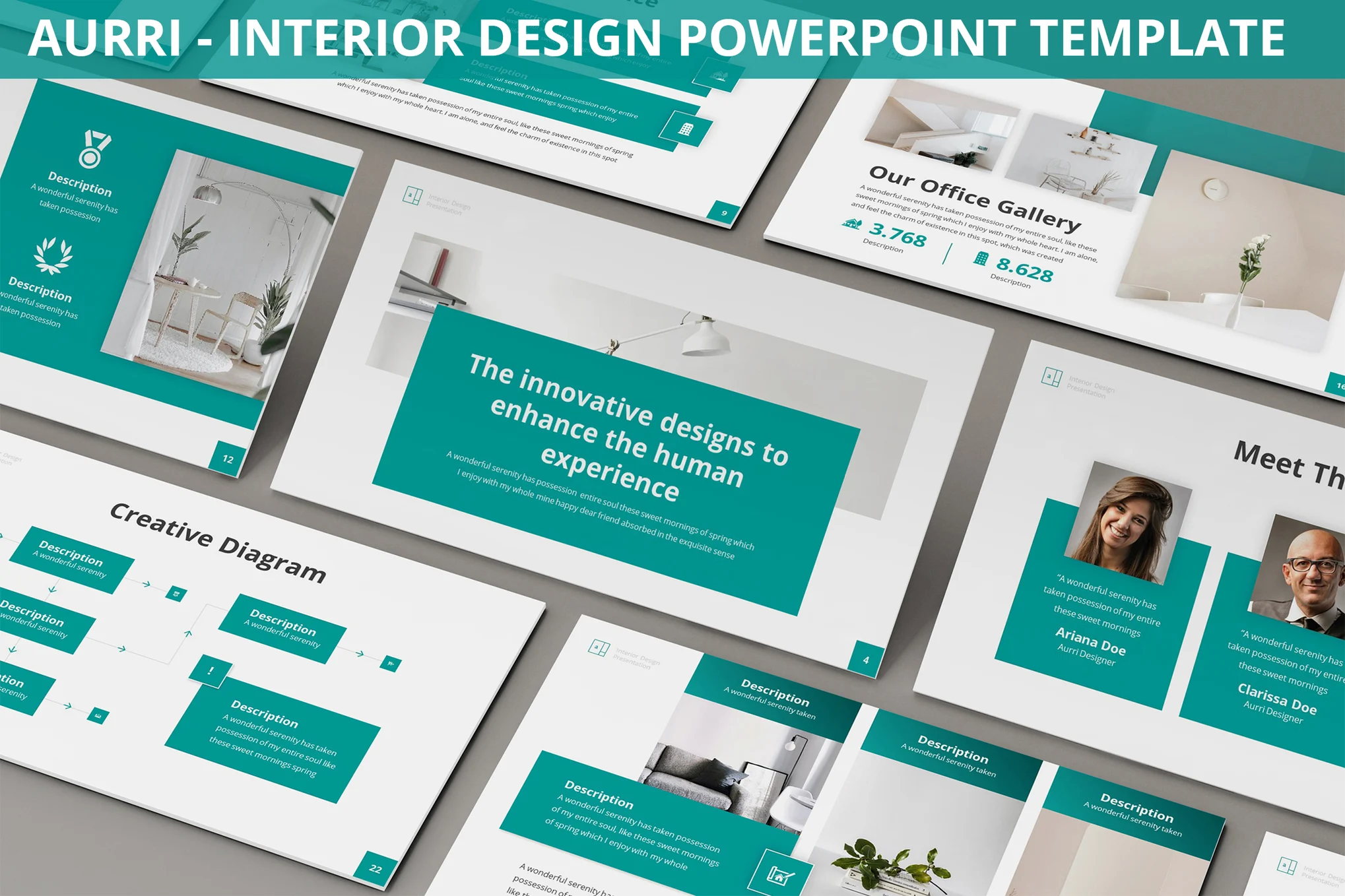 Aurri - Interior Design Powerpoint Template