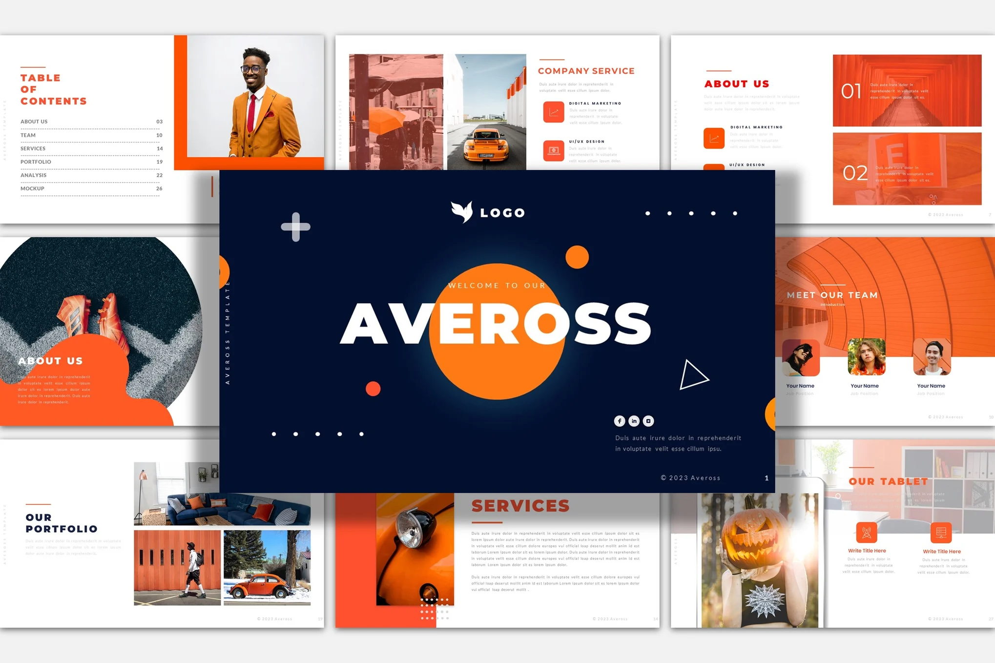 AVEROSS Powerpoint Presentation Template