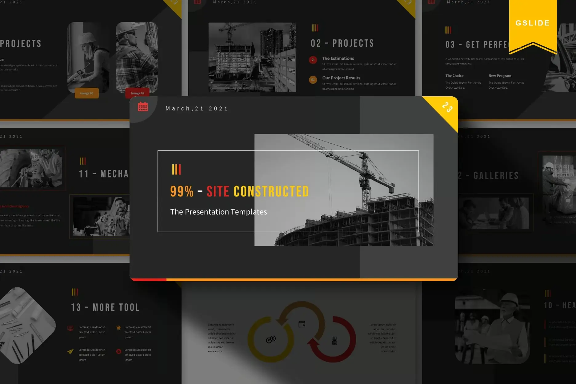 Site Constructed | Google Slides Template