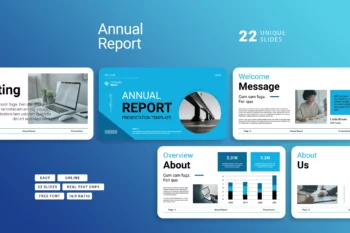18 Annual Report Powerpoint Presentation Template