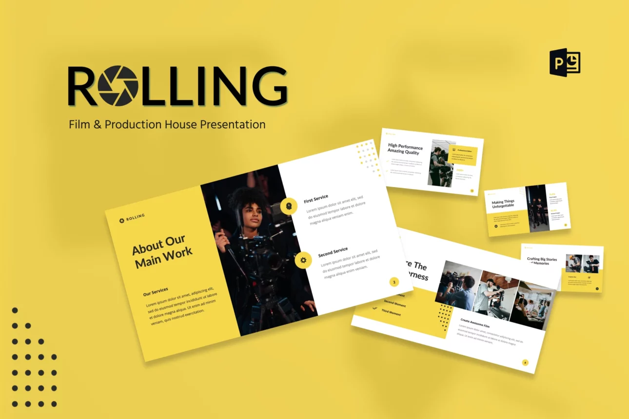 Rolling - Film & Production House PowerPoint