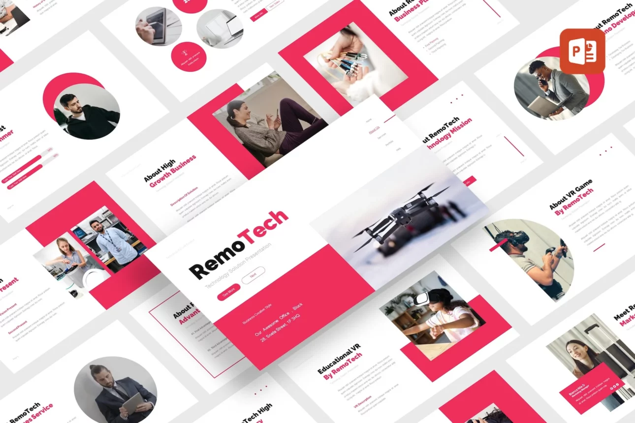 RemoTech - Technology Solution PowerPoint Template