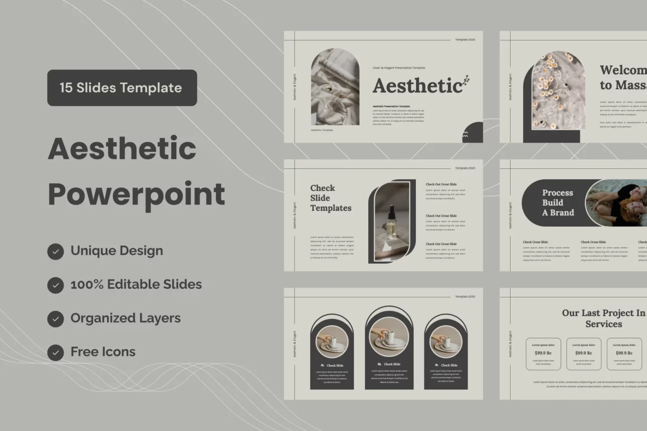 Aesthetic Presentation Template - Powerpoint