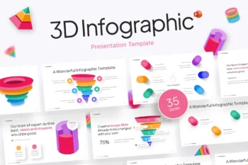 3D Infographic Creative PowerPoint Template