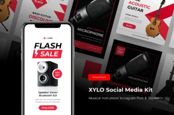 XYLO - Social Media Kit PowerPoint Template