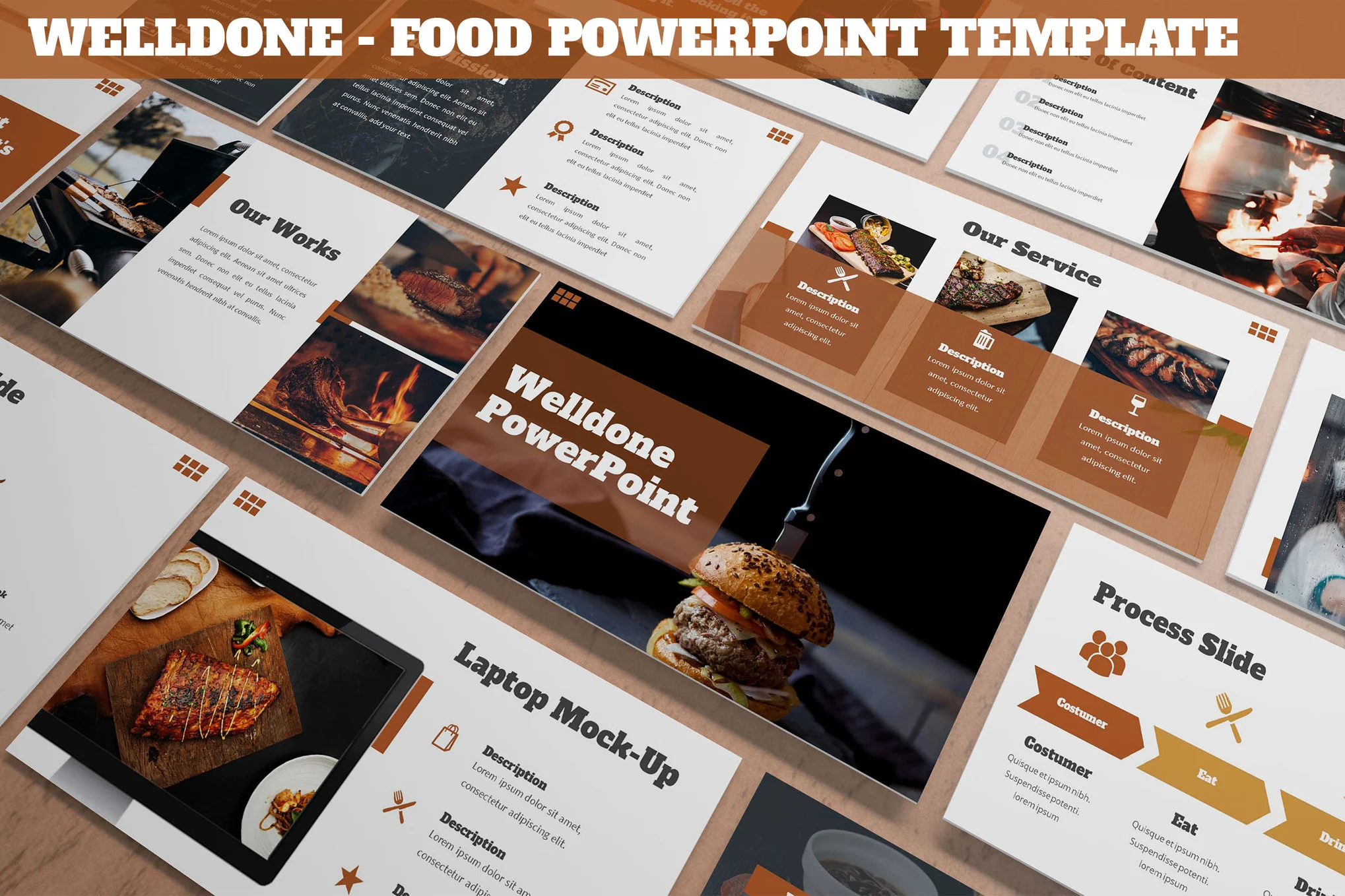 Welldone - Food Powerpoint Template