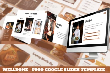 Welldone - Food Google Slides Template