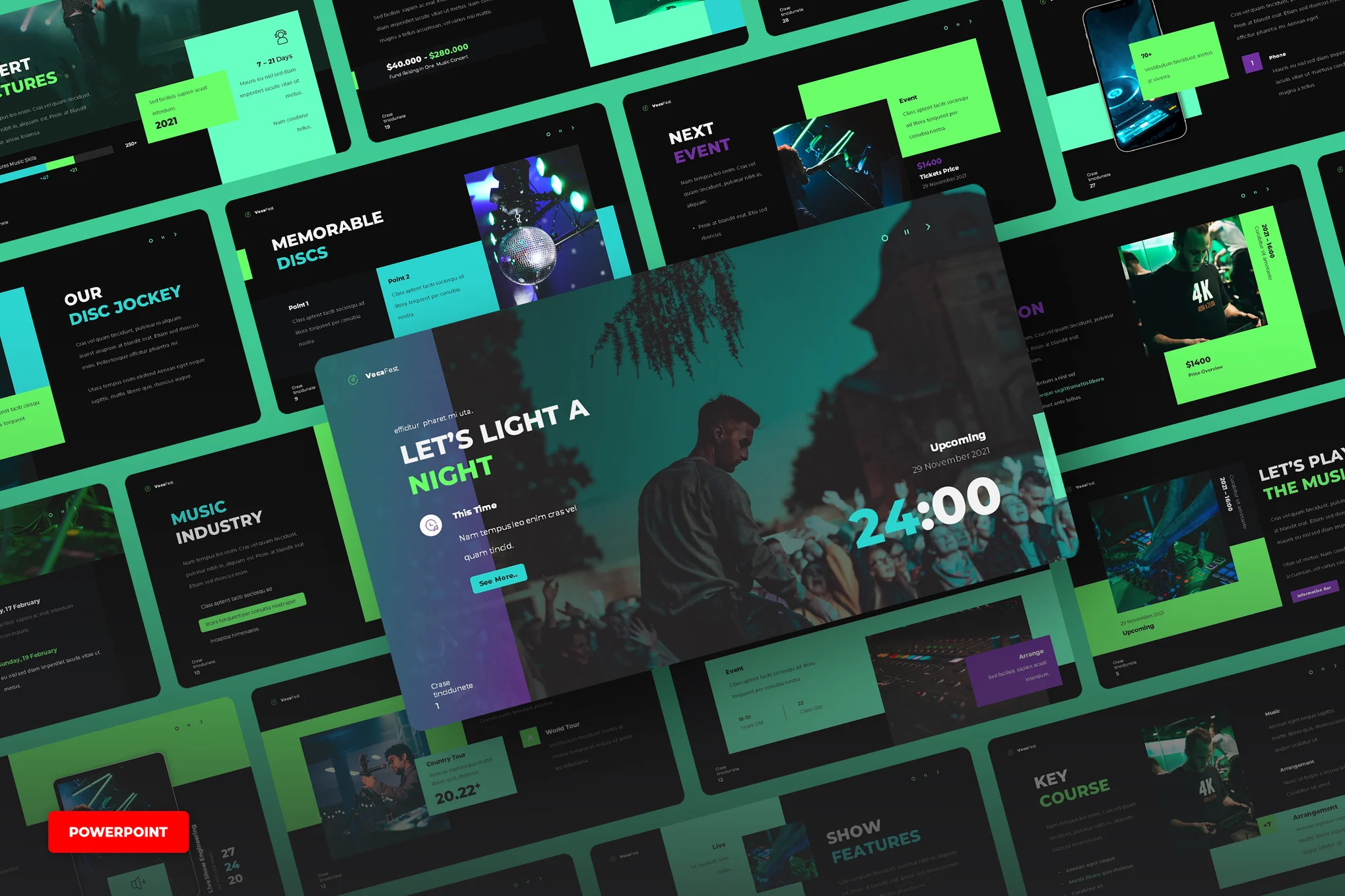 Vocafest - Music Promotion PowerPoint