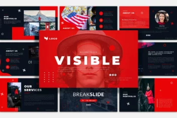 Visible Slides Powerpoint Presentation Template