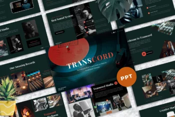Transcord - Recording Studio Powerpoint Templates