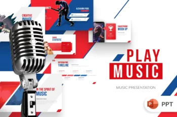 Play Music Concert PowerPoint Template