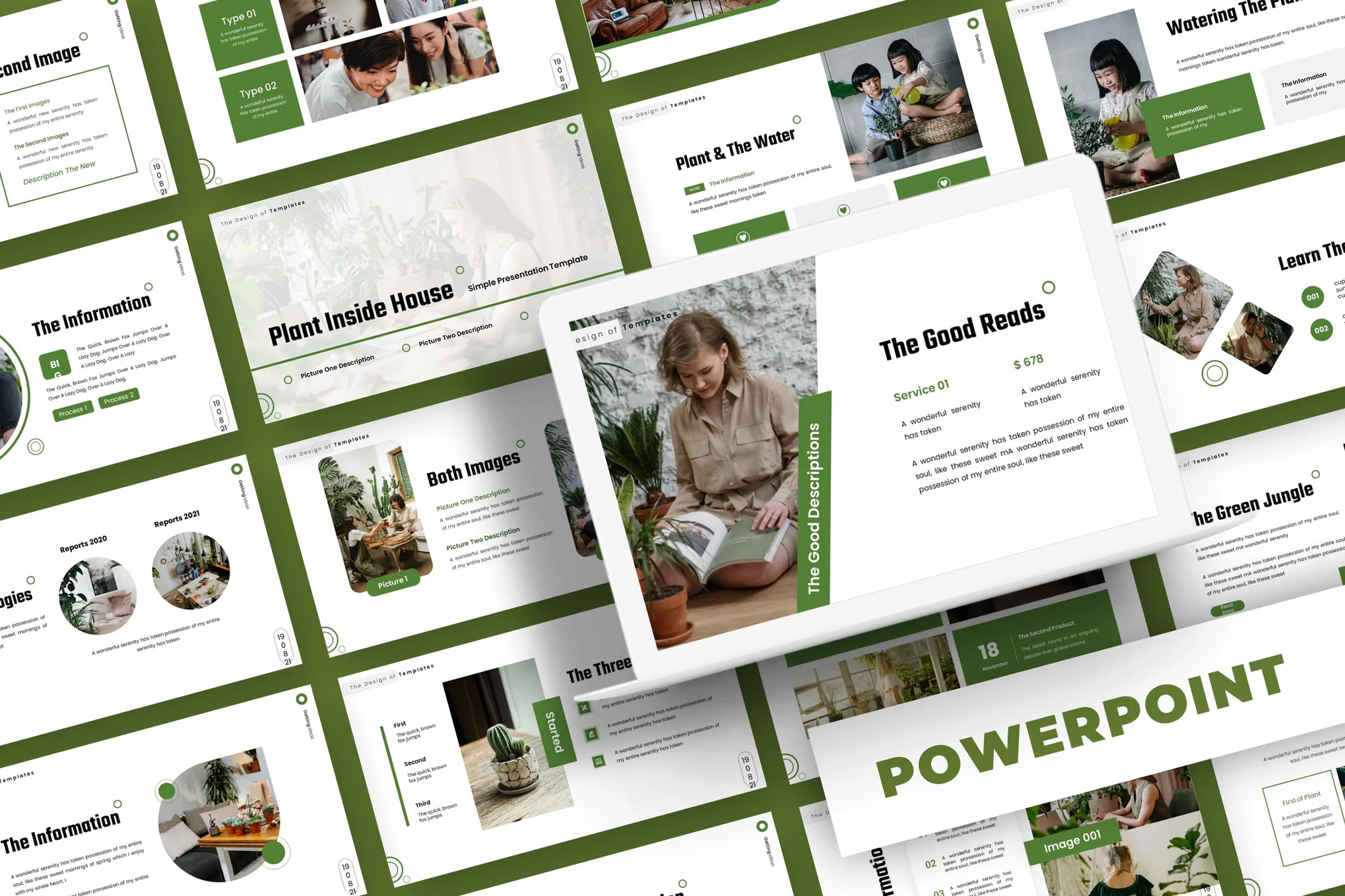 Plant Inside House - Powerpoint Template