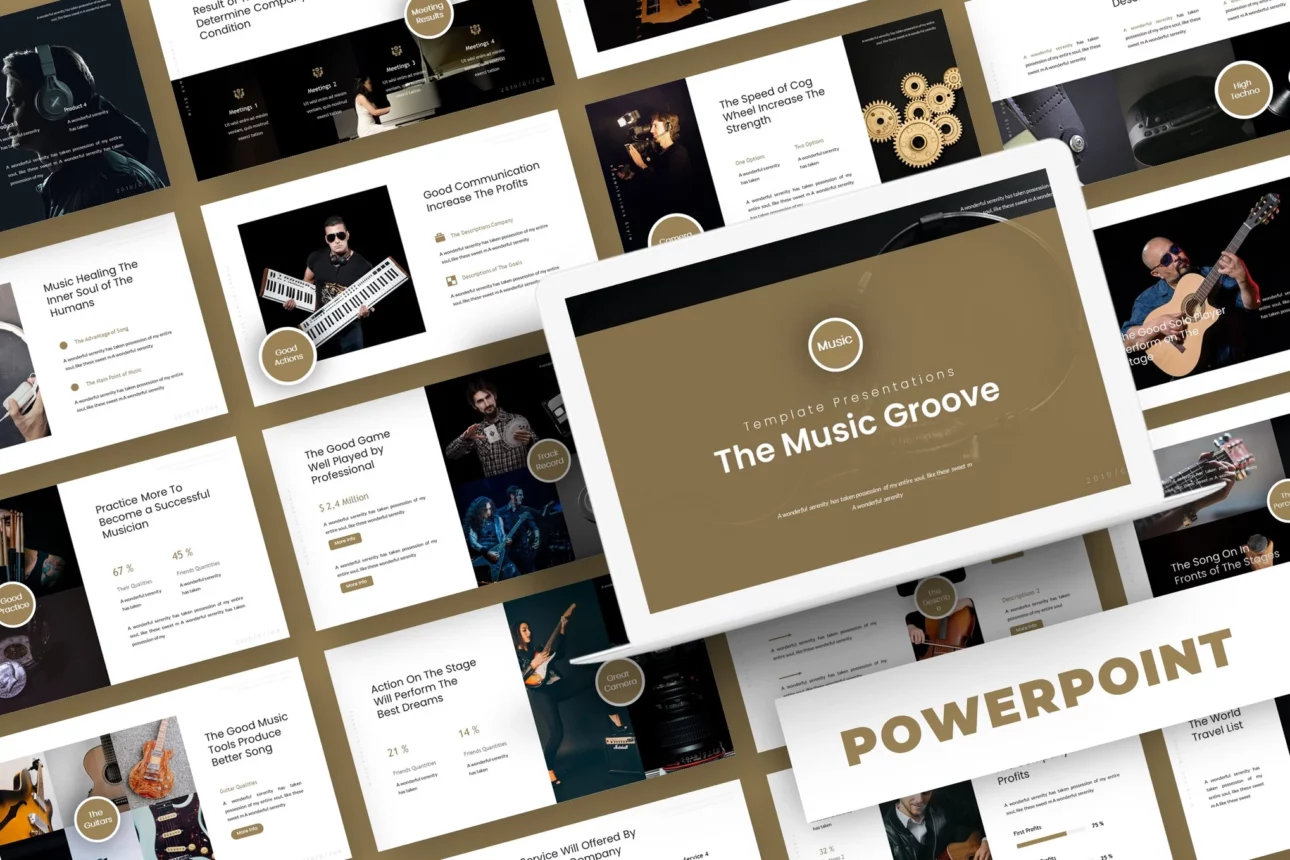 The Music Groove - Powerpoint Template
