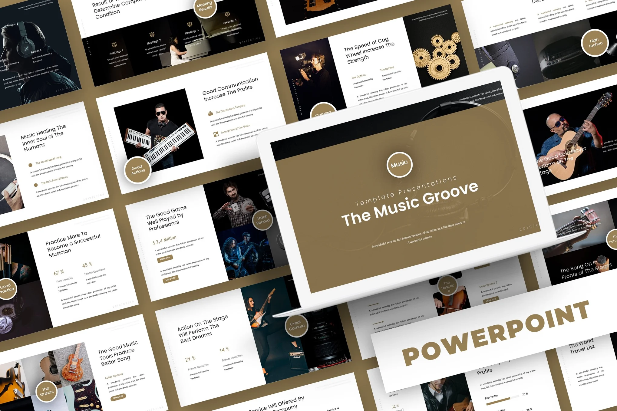 The Music Groove - Powerpoint Template