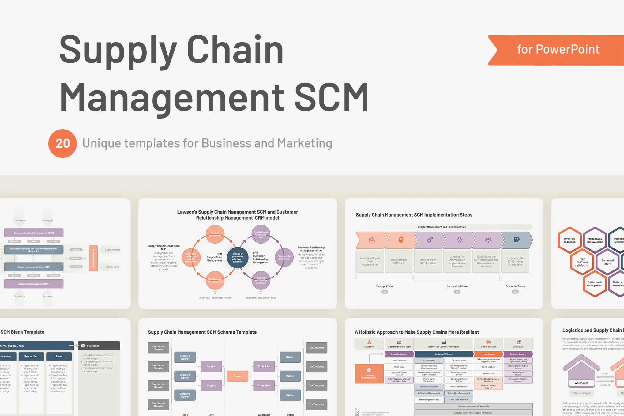 Supply Chain Management SCM for PowerPoint