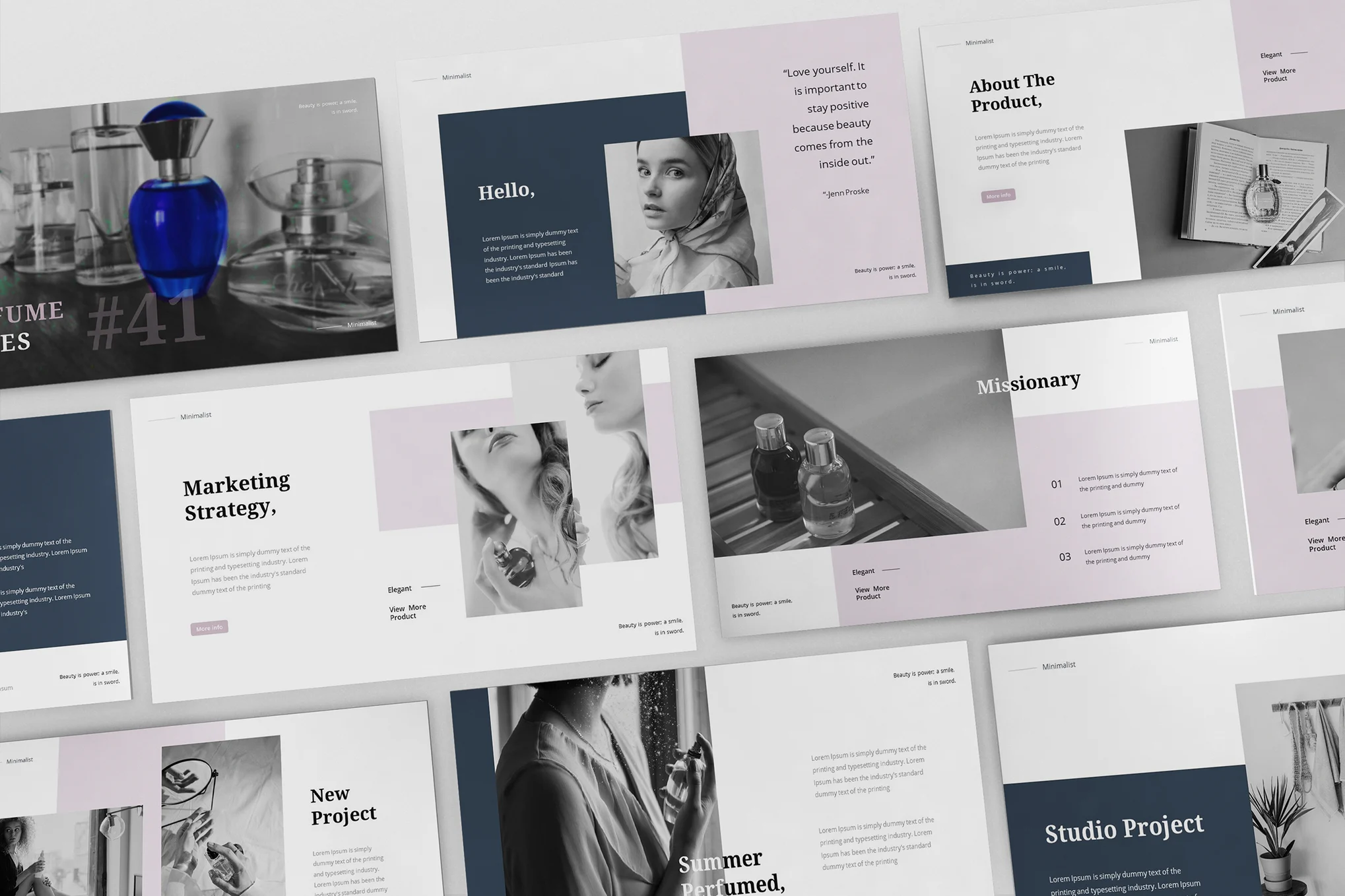 Perfume Series Powerpoint Presentation Template