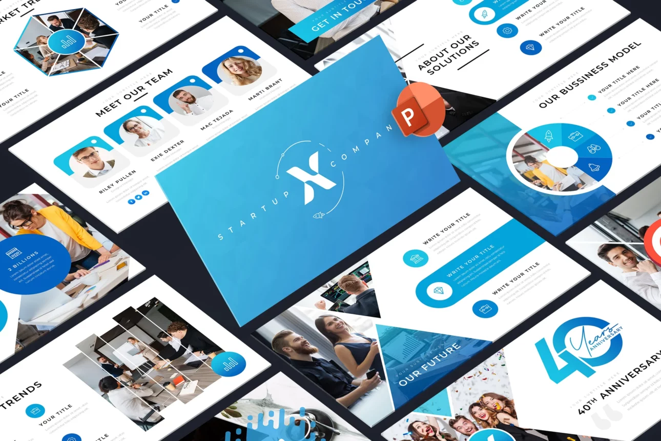 StartupX - Pitch Deck PowerPoint Template