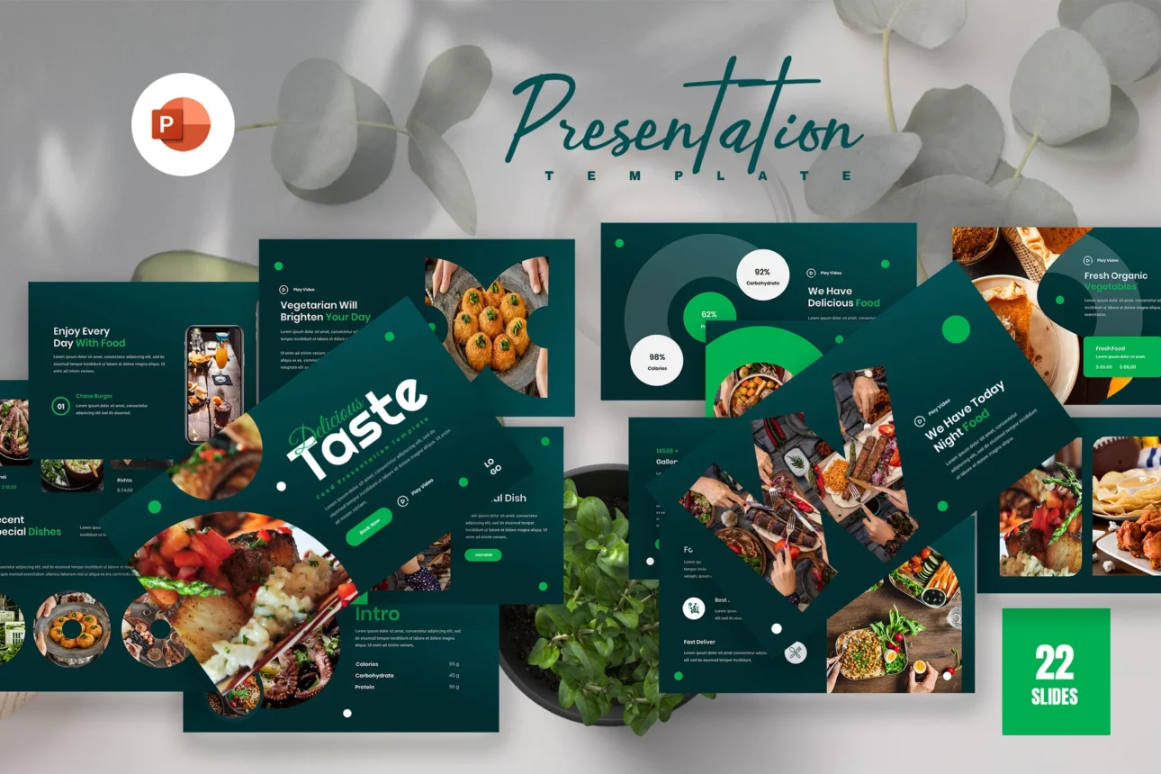 187 Opiet Food PowerPoint Presentation Template