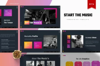 244 Start The Music | Powerpoint Template
