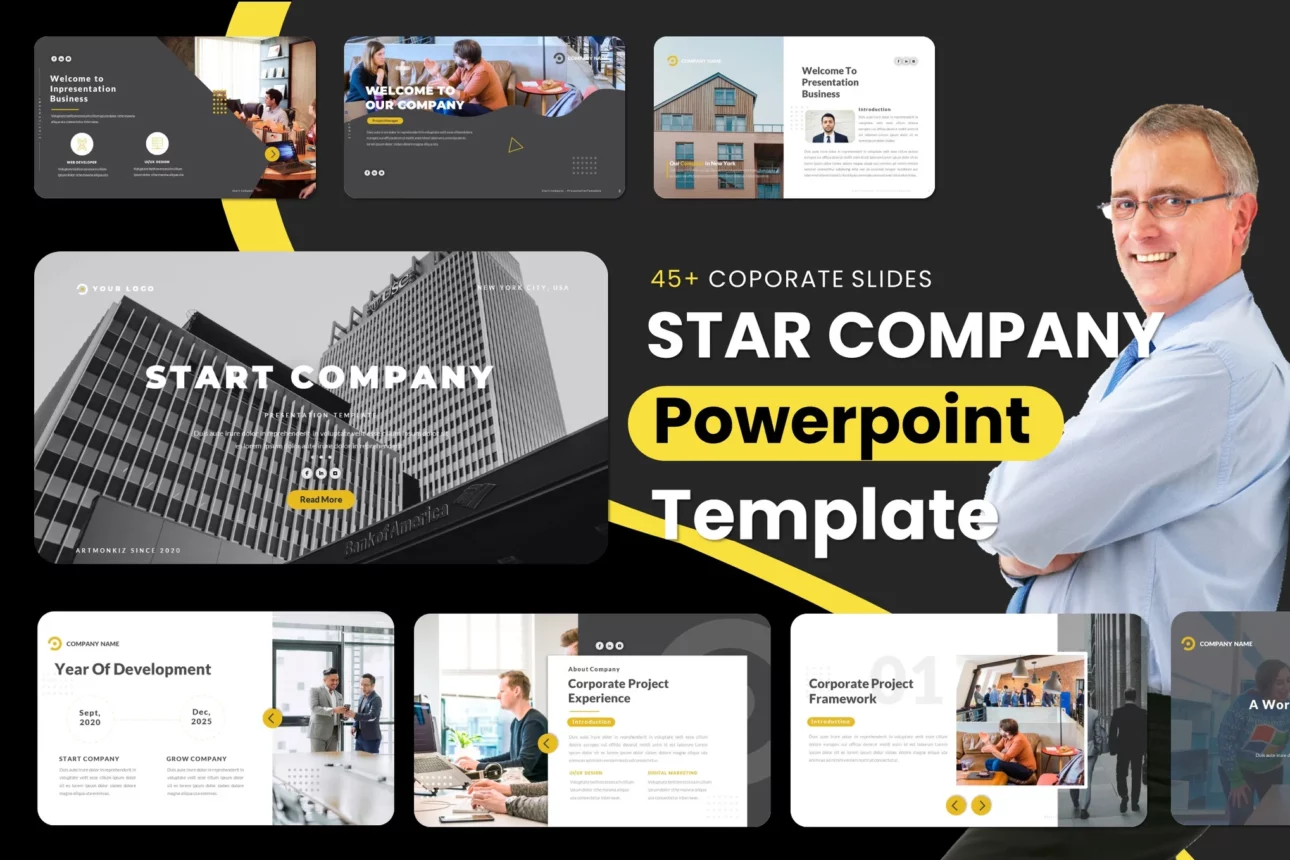 START COMPANY PowerPoint Presentation Template
