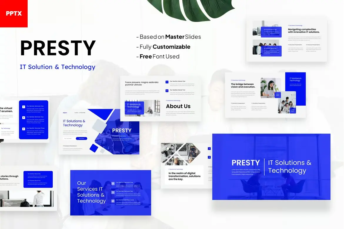 Presty - IT Solution and Technology Powerpoint