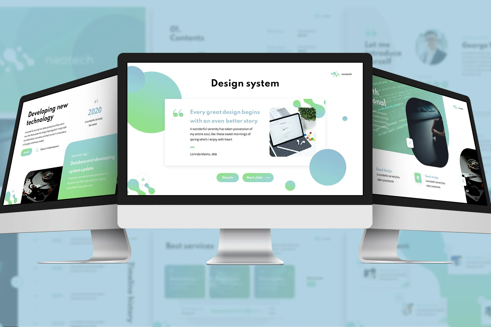 Neotech - Technology Google Slides Template