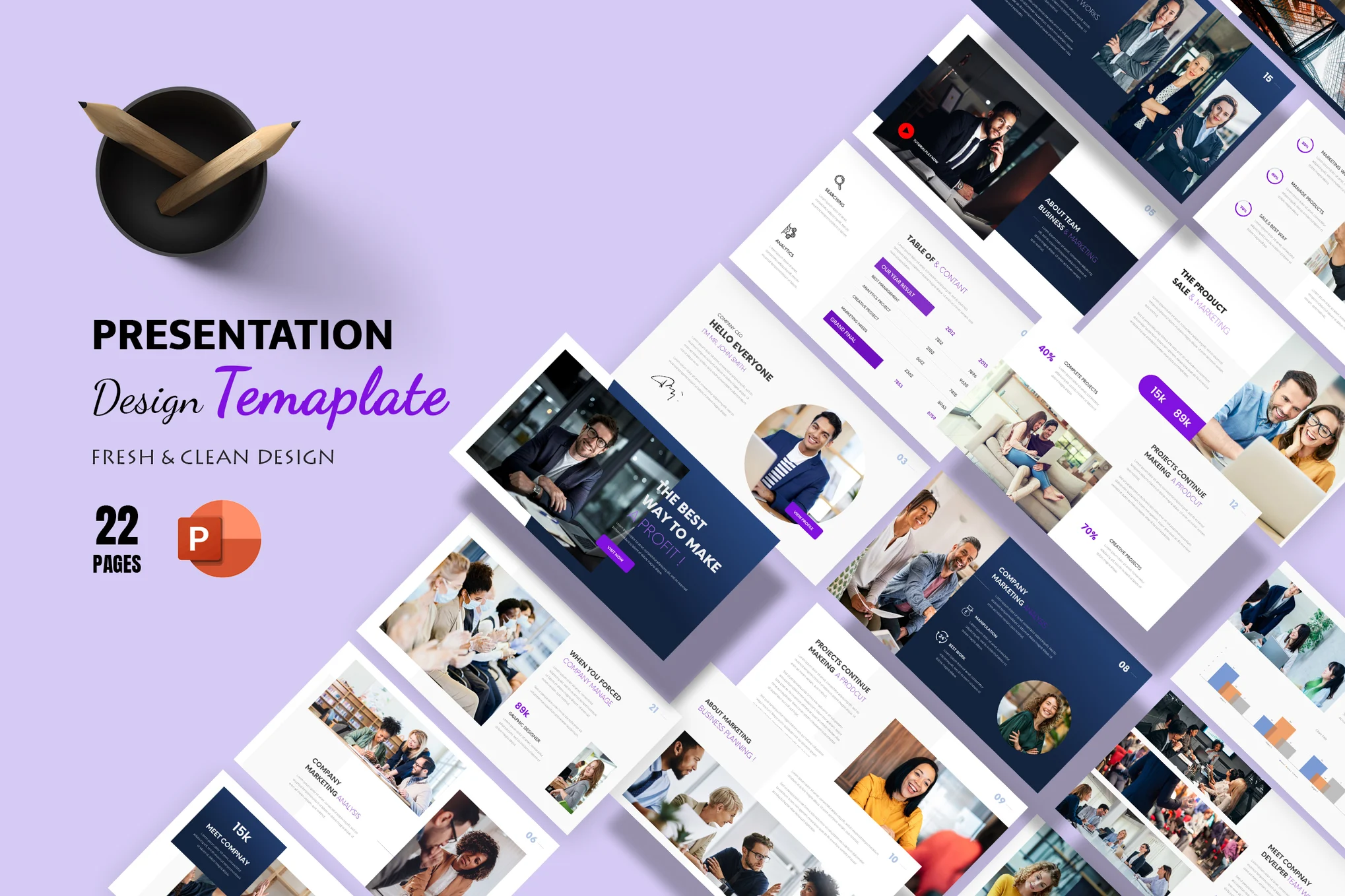 Morena Corporate PowerPoint Presentation Template