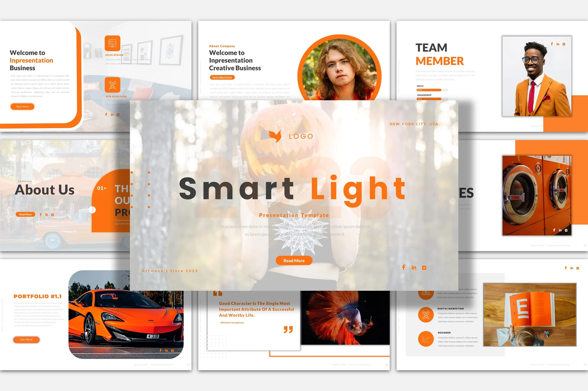 Smart Light Powerpoint Presentation Template