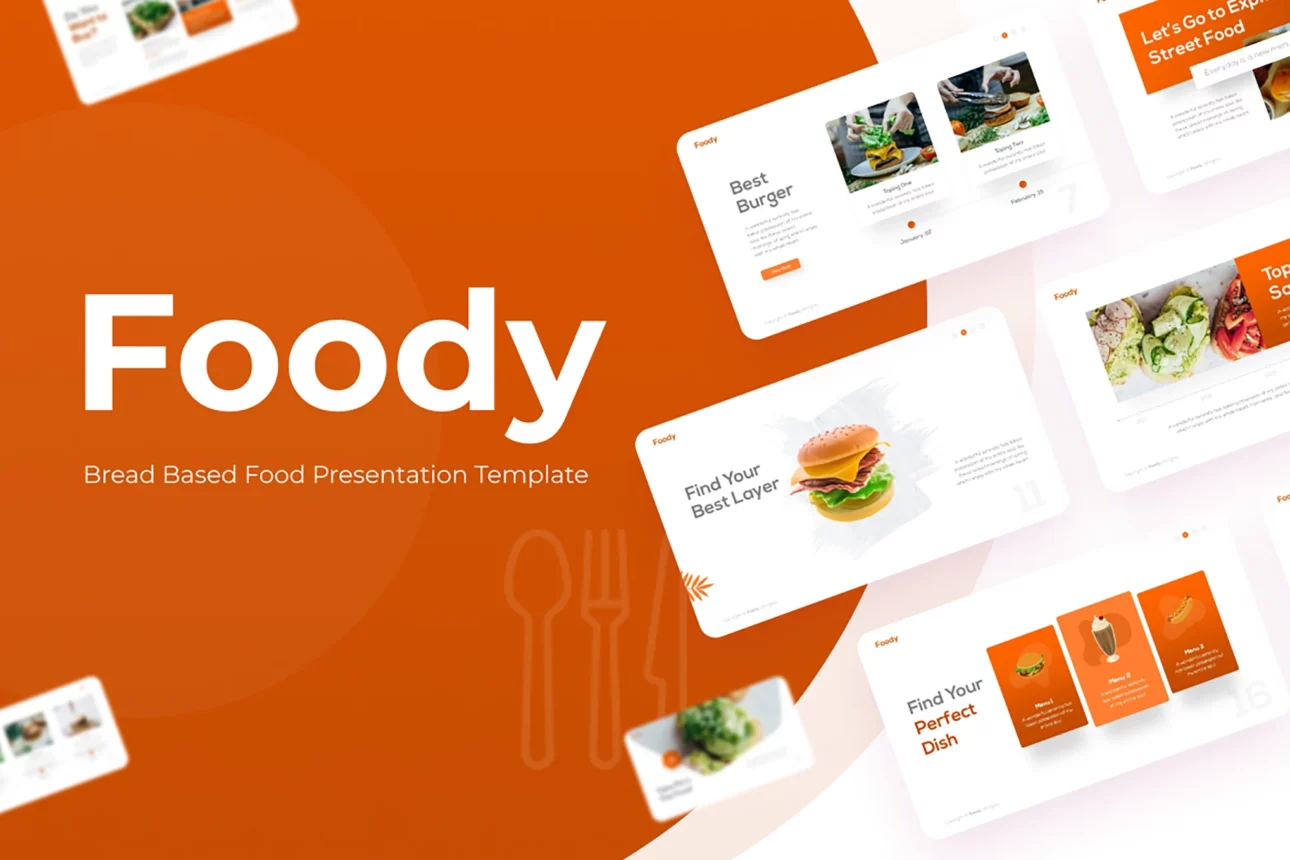 Foody Bread Based Food Powerpoint Template