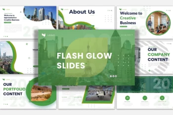 85 Flash Glow Powerpoint Presentation Template