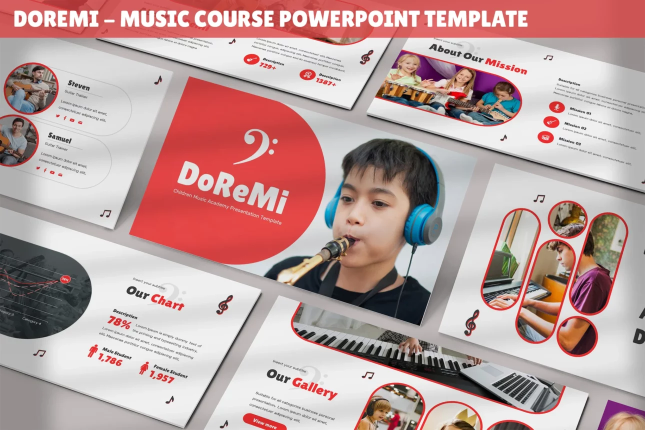 Doremi - Music Course Powerpoint Template