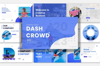 Dash Crowd Powerpoint Presentation Template
