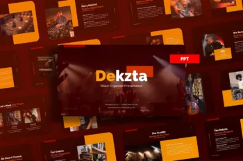 Dekzta Music And Organizer PowerPoint Template