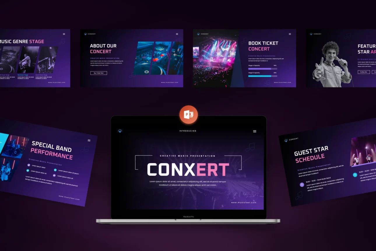 Conxert - Music Creative Powerpoint Template