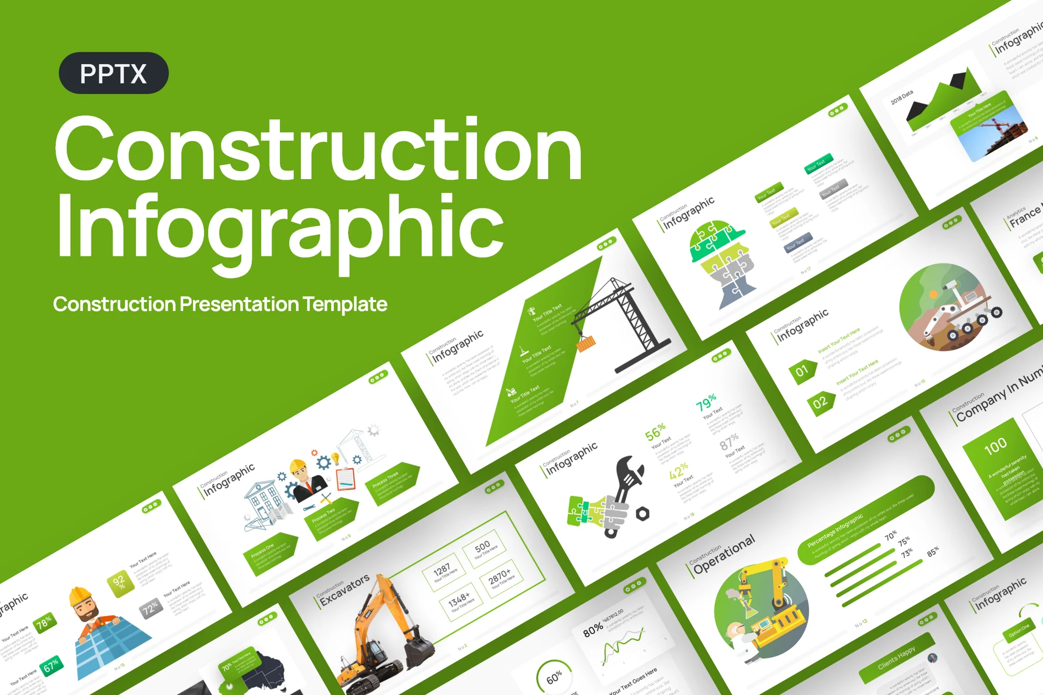 Construction Infographic Presentation Template