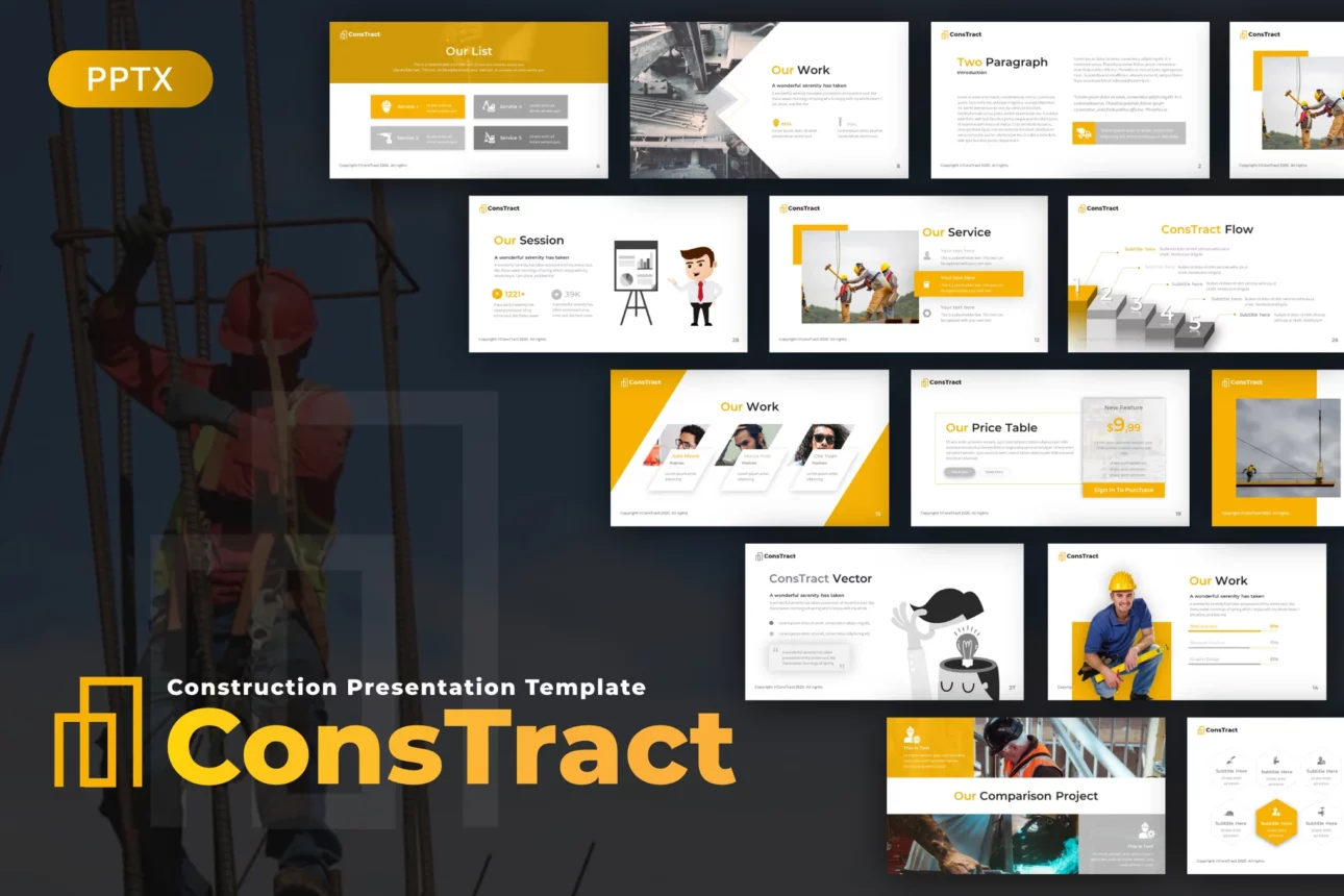 Constract Construction Presentation Template