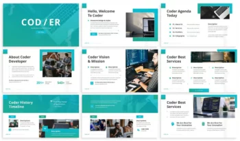 Coder - Development Google Slides Template