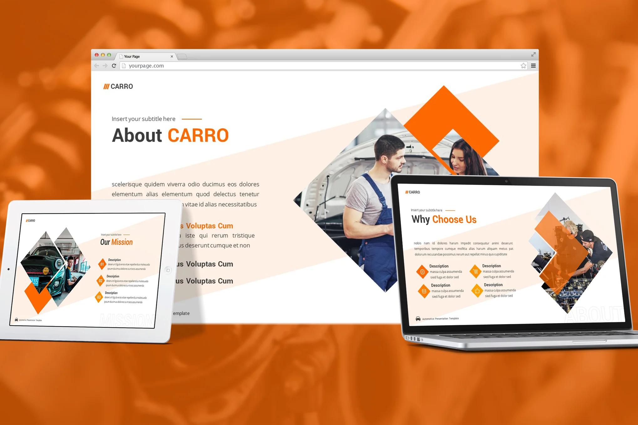 54 Carro - Automotive Google Slides Template