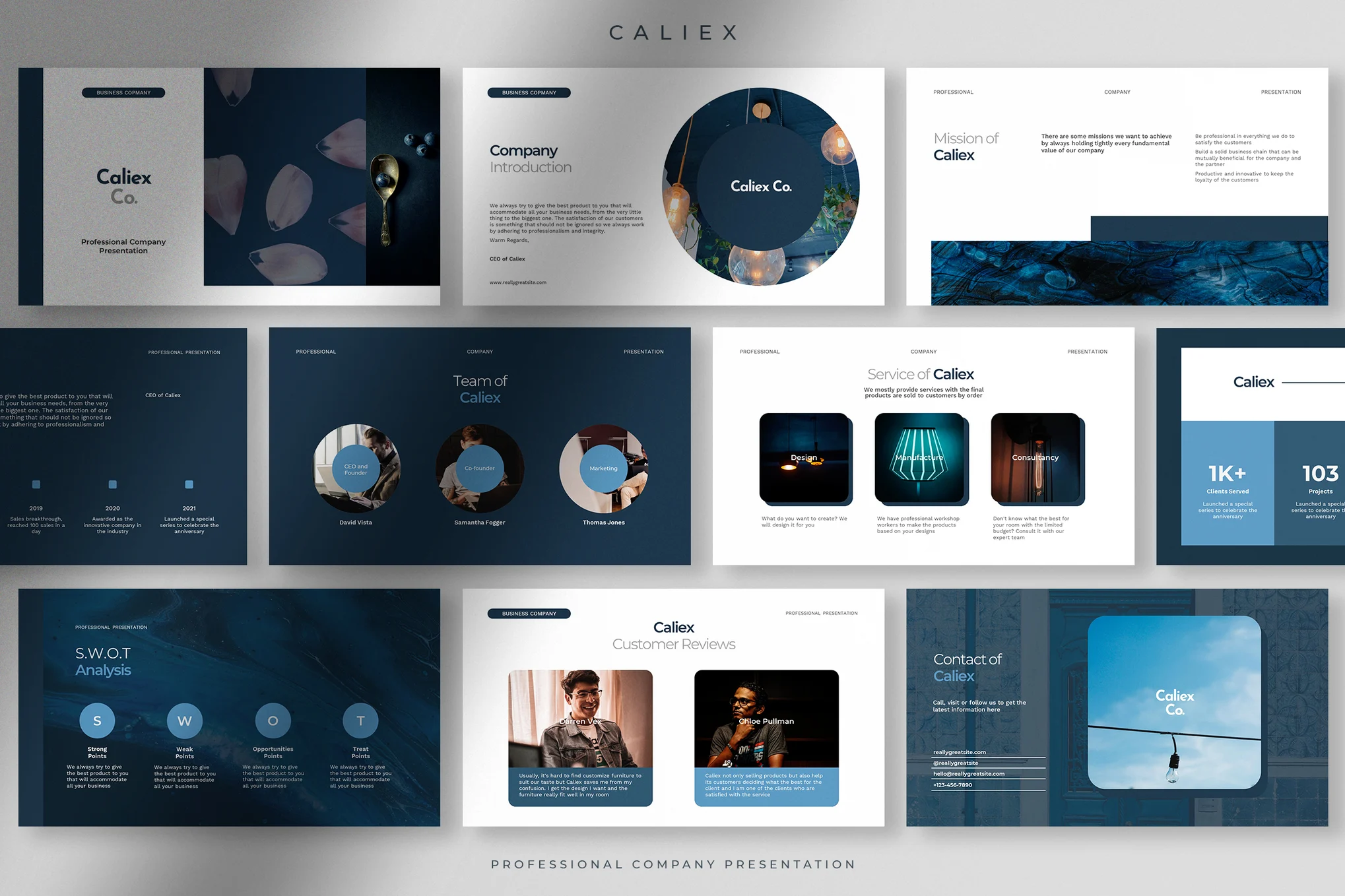 Caliex - Elegant Professional Company Presentation