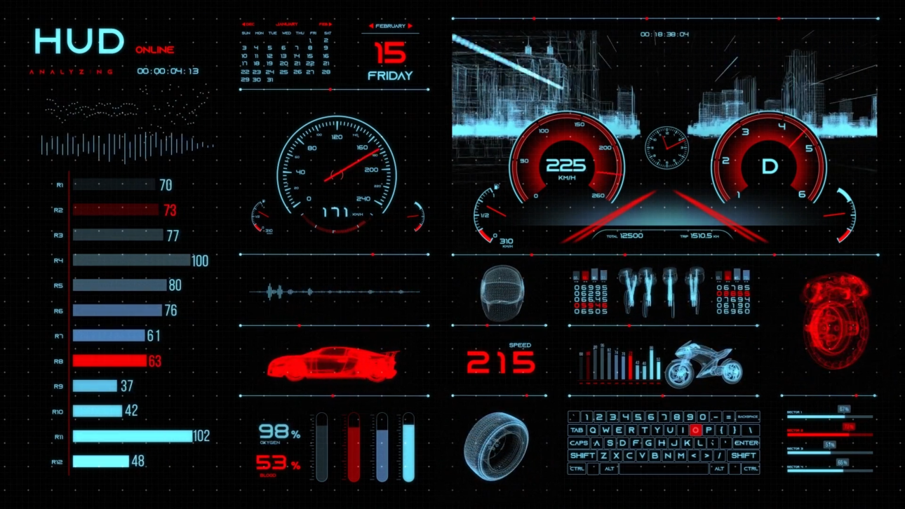 HUD Automotive for Premiere Pro