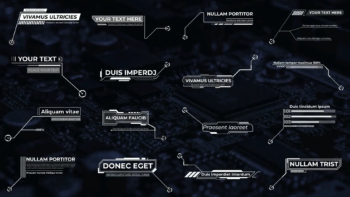 16 HUD Call Outs MOGRTs For Premiere Pro