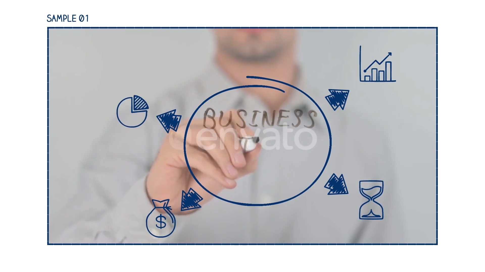 Whiteboard Infographic Mogrt