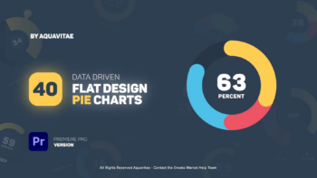 Flat Design Pie Charts l MOGRT for Premiere Pro