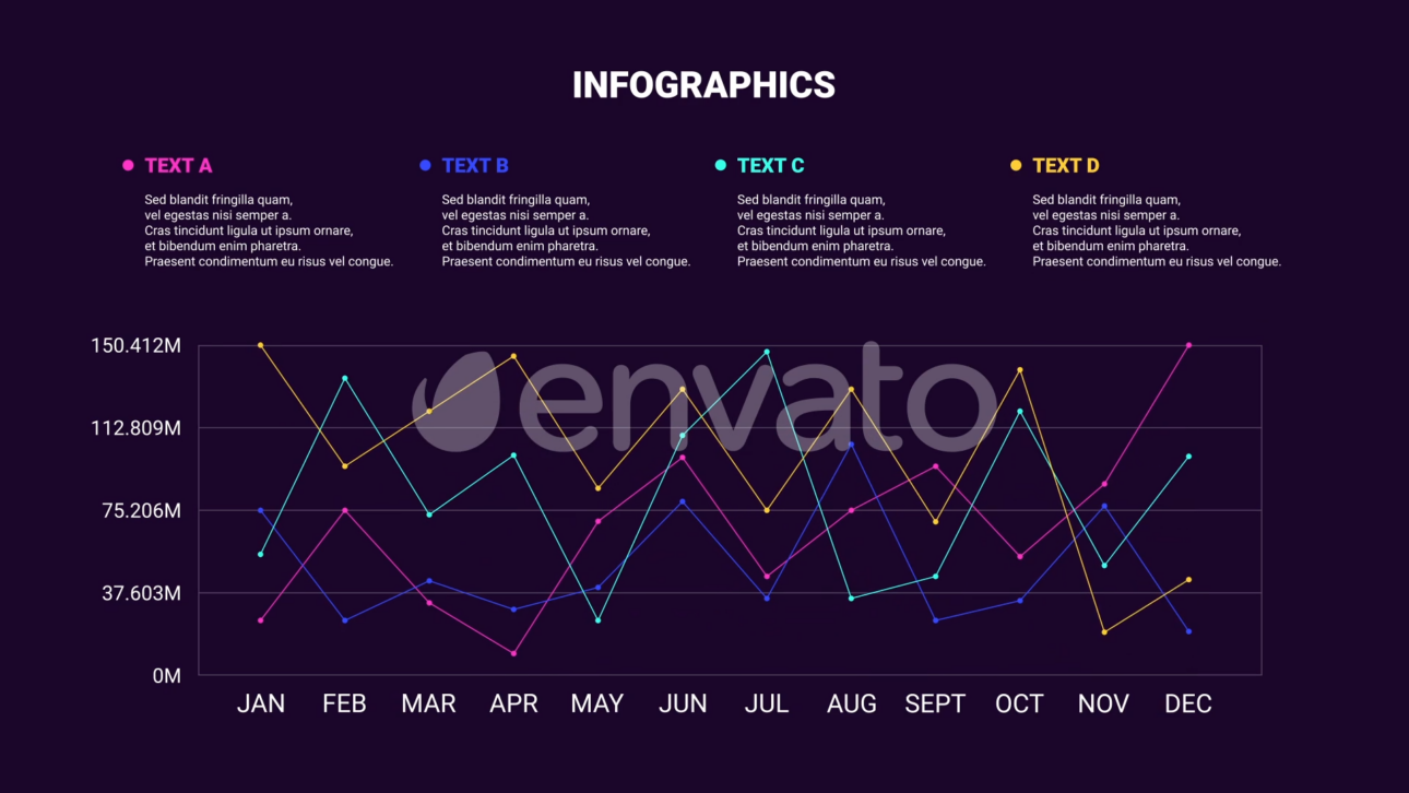 Customizable Line Infographics