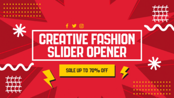 Creative Fashion Slider Opener MOGRT