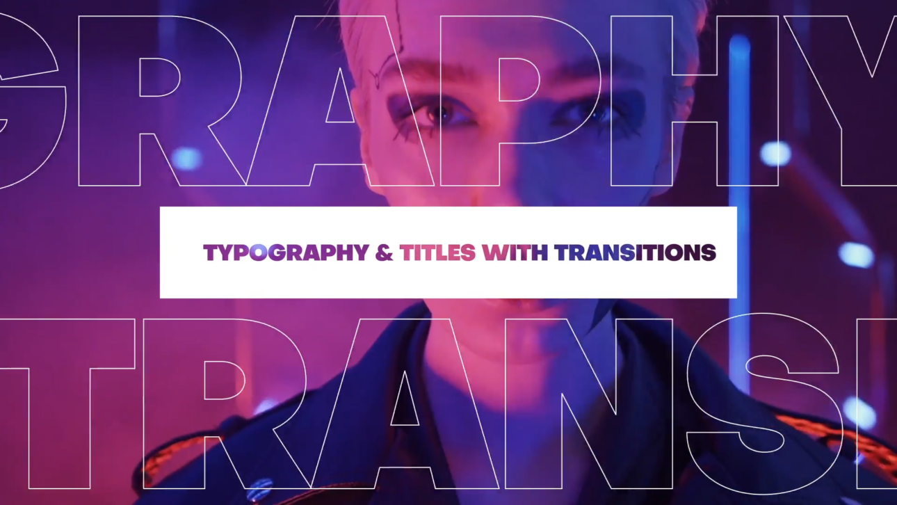 Transitions with Animated Titles & Typography